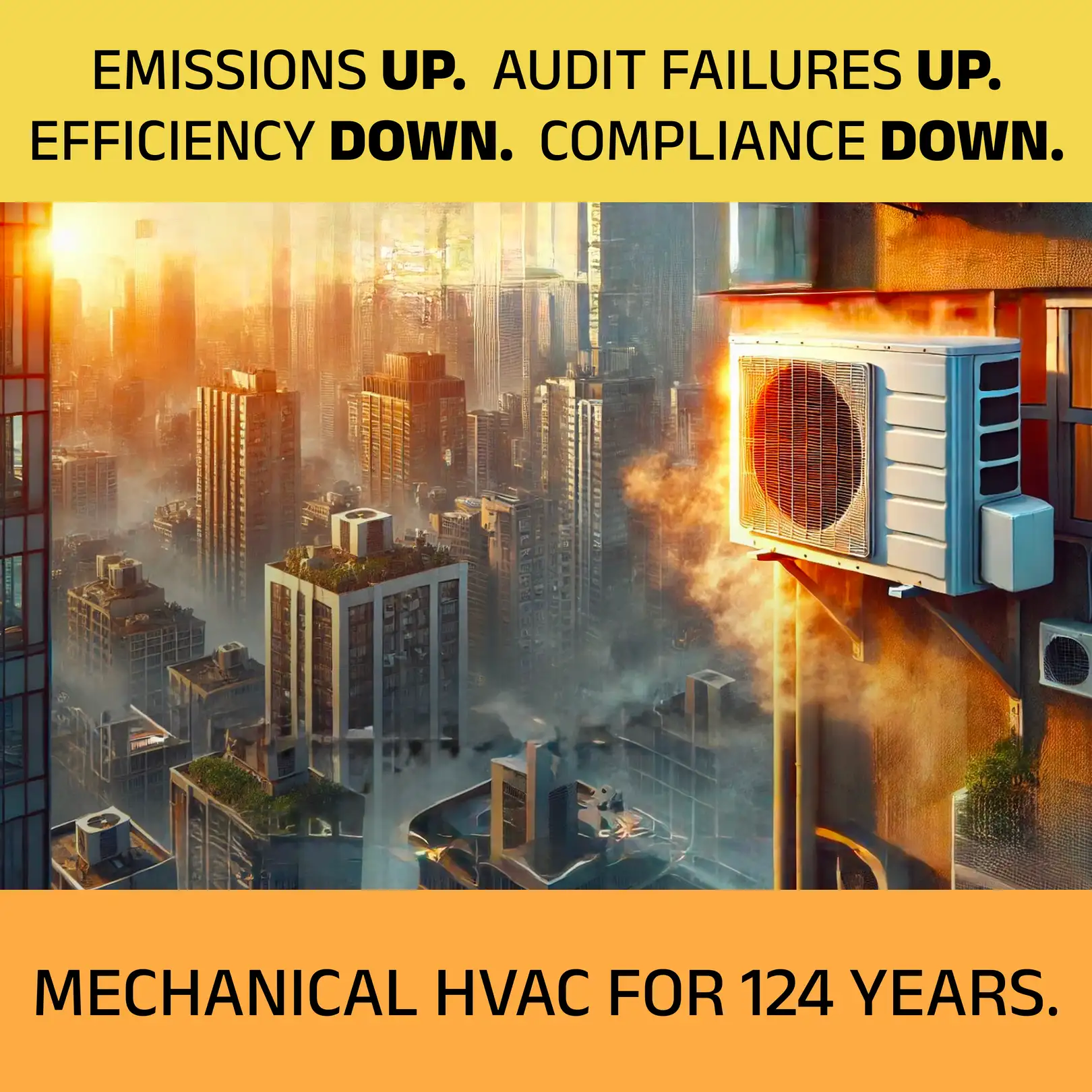 Before: conventional space without biothermal microconditioning