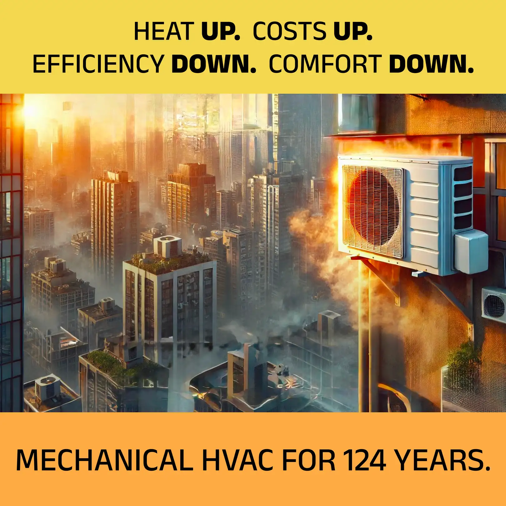 Before: conventional space without biothermal microconditioning