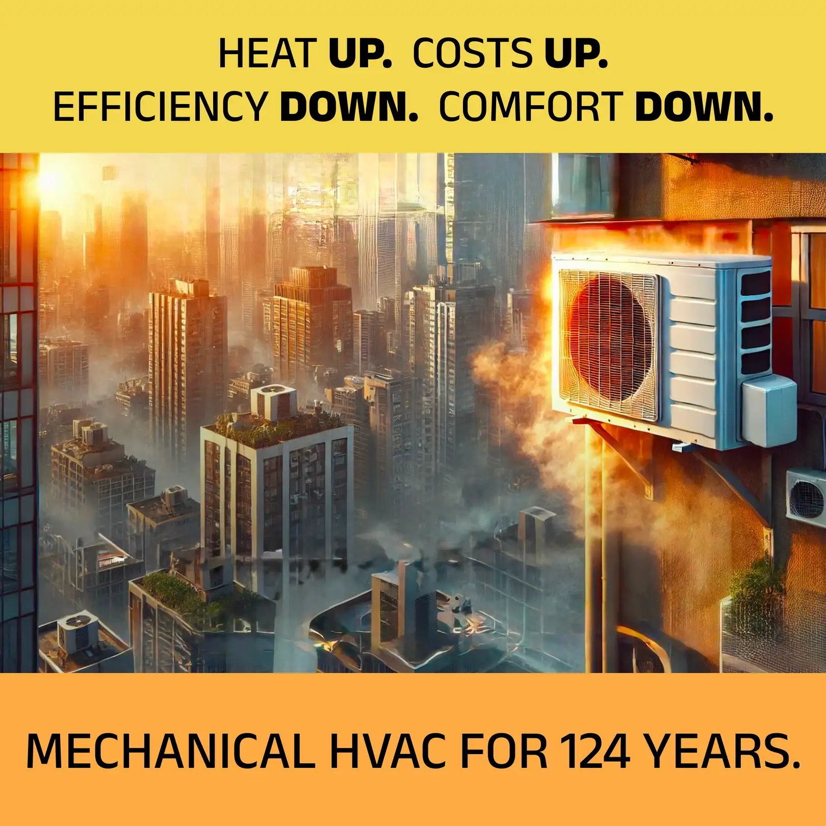 Before: conventional space without biothermal microconditioning