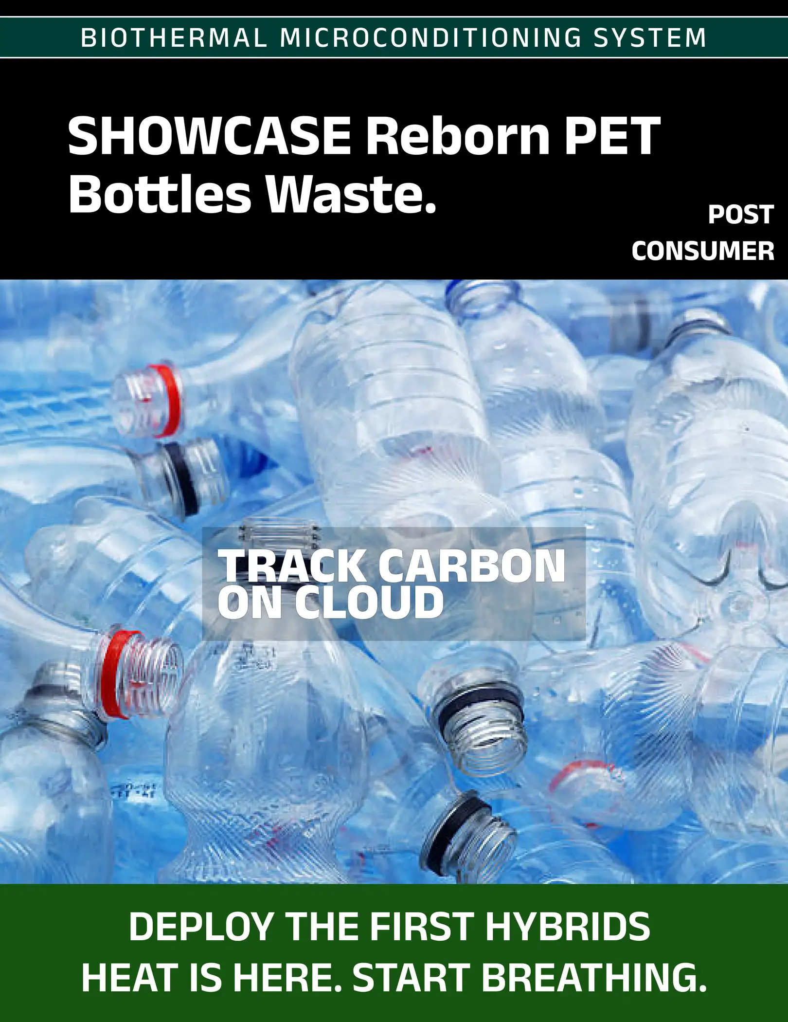 SHOWCASE Reborn PET Bottles Waste.